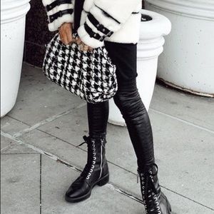 Tweed Houndstooth Clutch NEW